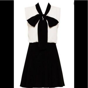 Alice and Olivia Kimmy sleeveless tie-neck romper